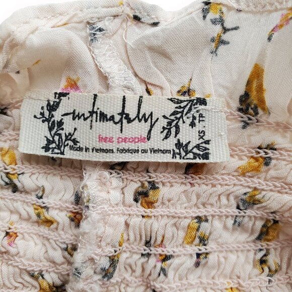 Free People Bella Smocked Slip Style Mini Dress Taylor Swift Size XS - Picture 9 of 12